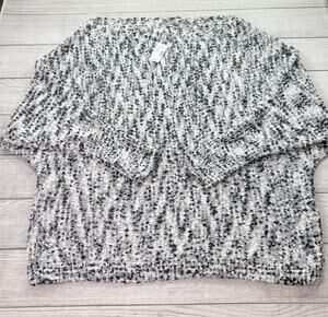 Maurices Silver Gray Metallic Off The Shoulder Sweater Size 3X